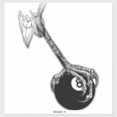 Sticker Eagles Claw 8 balles Pool Billard Jeu Art (Feuille)