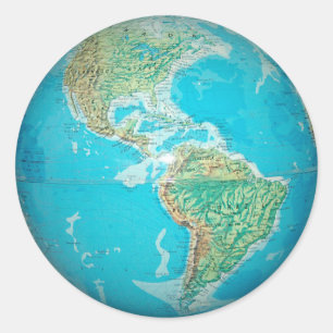 Sticker Earth Globe 1