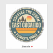 Sticker East Cocalico, Pennsylvanie (Feuille)