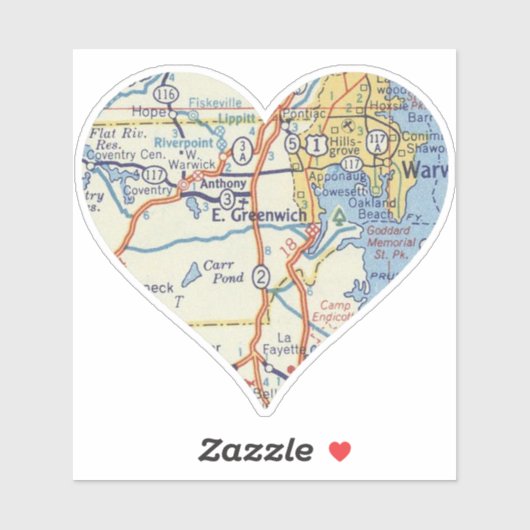 Sticker East Greenwich Rhode Island (Feuille)