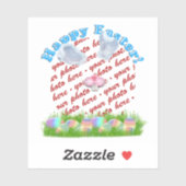 Sticker Easter Bunny (Ears & Nose Adjustable) Photo Frame (Feuille)