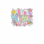 Sticker Easter Mimi Bunny Ears Coquette Bow Easter Rabbit  (Devant)