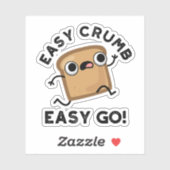 Sticker Easy Crumb Easy Go Funky Pun de pain (Feuille)