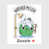 Sticker Eau Melon Funny Watermelon Pun (Feuille)