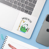 Sticker Eau Melon Funny Watermelon Pun (Ordinateur portable avec iPhone)