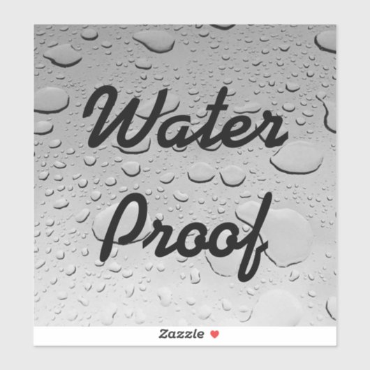 Sticker Eau Proof Splash Libre gouttes Custom Cool tendanc (Feuille)