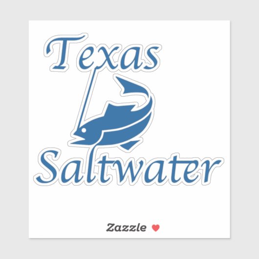 Sticker Eau salée du Texas (Feuille)