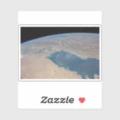 Sticker Eaux Bleues Tropicales Du Golfe Persique. (Feuille)