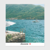 Sticker Eaux turquouises de Perast - Monténégro (Feuille)