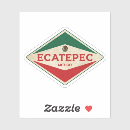 Sticker Ecatepec Mexique Vintage (Feuille)
