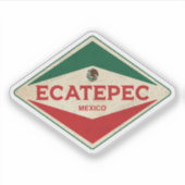 Sticker Ecatepec Mexique Vintage (Devant)