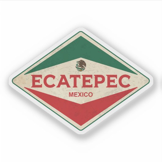 Sticker Ecatepec Mexique Vintage (Devant)