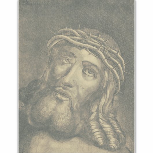 Sticker Ecce homo Sainte Face de Jésus (Devant)