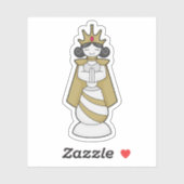 Sticker Échecs Queen Crown Chess (Feuille)
