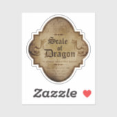 Sticker Échelle d'apothicaire de dragon DC (Feuille)