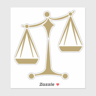 Sticker Échelles de justice - Classique du droit