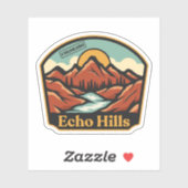 Sticker Echo Hills, Colorado (Feuille)
