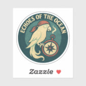 Sticker Échos du Perroquet Pirate de l'Océan (Feuille)