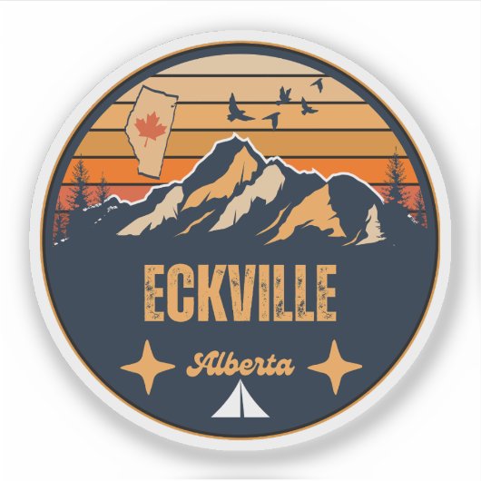 Sticker Eckville (Alberta) (Devant)