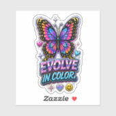 Sticker Éclaboussure de couleur vibrante (Feuille)