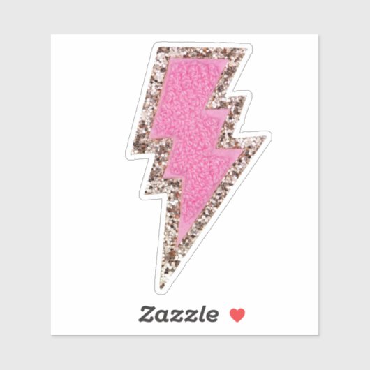 Sticker Éclair de Chenille (Feuille)