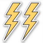 Sticker Éclair jaune (Devant)