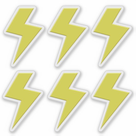 Sticker Éclair x 6 (Devant)