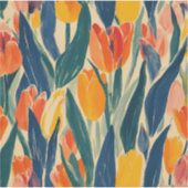 Sticker Éclat printanier des tulipes (Devant)