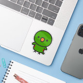 Sticker Eclectus Parrot / Male (Ordinateur portable avec iPhone)