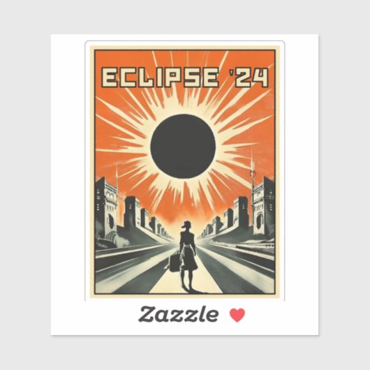 Sticker Eclipse '24 (Feuille)