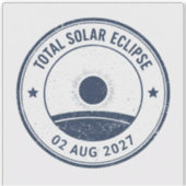 Sticker Éclipse solaire du 2 août 2027 (Devant)
