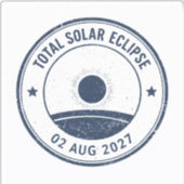 Sticker Éclipse solaire du 2 août 2027 (Recto)