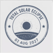 Sticker Éclipse solaire du 2 août 2027 (Devant)