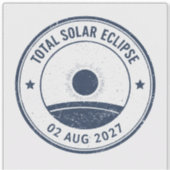 Sticker Éclipse solaire du 2 août 2027 (Devant)
