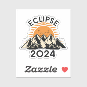 Sticker Éclipse solaire totale 2024
