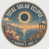Sticker Éclipse solaire totale 2027  (Devant)