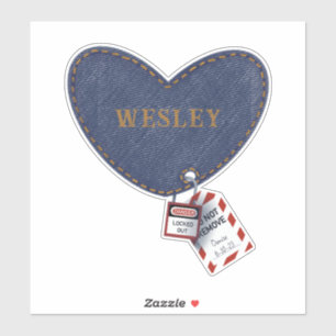 Sticker Écluse romantique Tagout Amour Coeur pour électric
