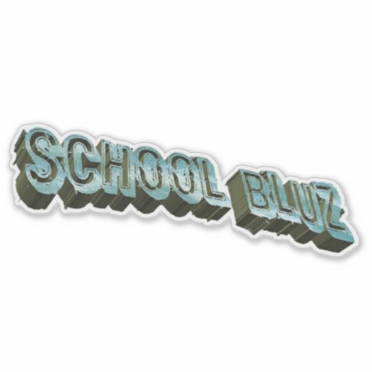 Sticker École Bluz-3D (Devant)