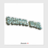 Sticker École Bluz-3D (Feuille)