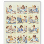 Sticker École Curious Minds (Devant)