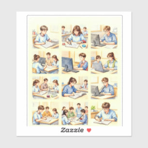 Sticker École Curious Minds