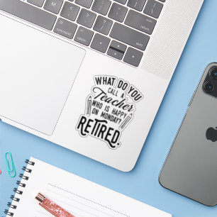 Sticker École d'enseignant à la retraite Principale retrai