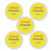 Sticker École Friendly No Nuts Allergen (Devant)