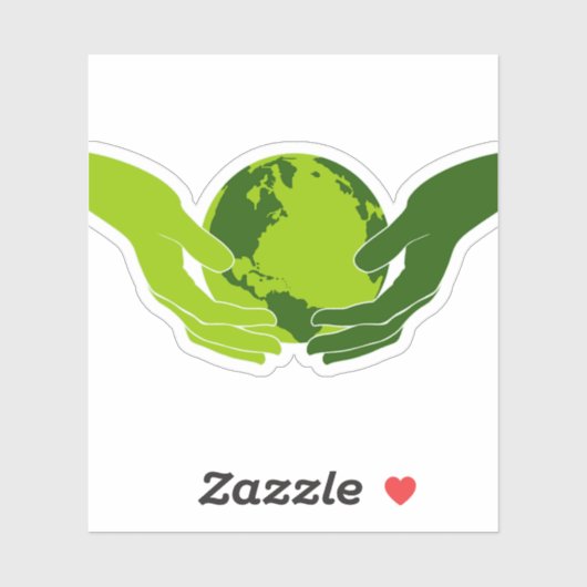 Sticker écologique "Save the Earth" (Feuille)