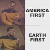 Sticker écologiste anti-apartheid (Devant)