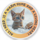 Sticker économiseur de chat st1 (Devant)