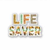 Sticker Économiseur de faune (Devant)