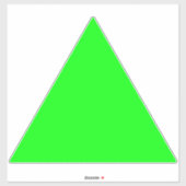 Sticker Écran vert néon moderne Grande flèche triangulaire (Feuille)