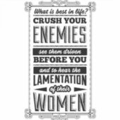 Sticker Écrasez vos ennemis (Devant)