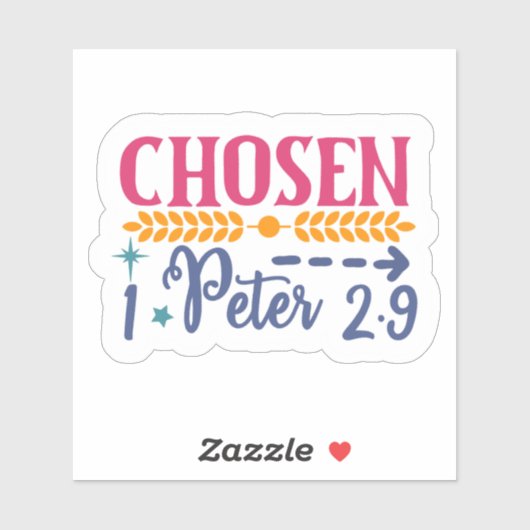 Sticker Écrit de manière stylisée (Feuille)